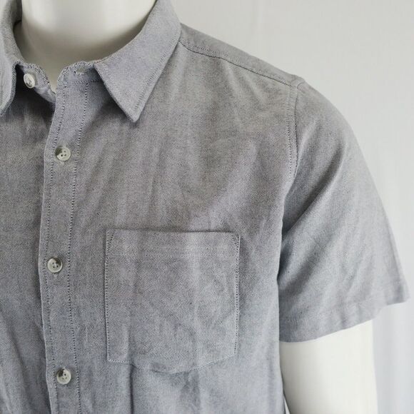 Free Fly Performance Pocket Bamboo Button Up Shirt Mens M Gray - Picture 2 of 8